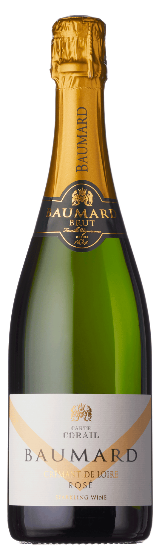 Crémant de Loire Rosé, Carte Corail, Domaine des Baumard, Loire, France