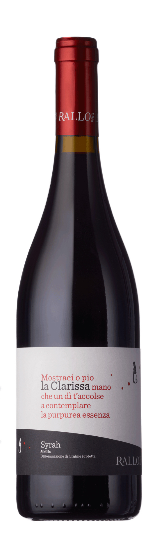 La Clarissa, Syrah, DOP, Rallo Azienda Agricola, Sicily, Italy, 2023