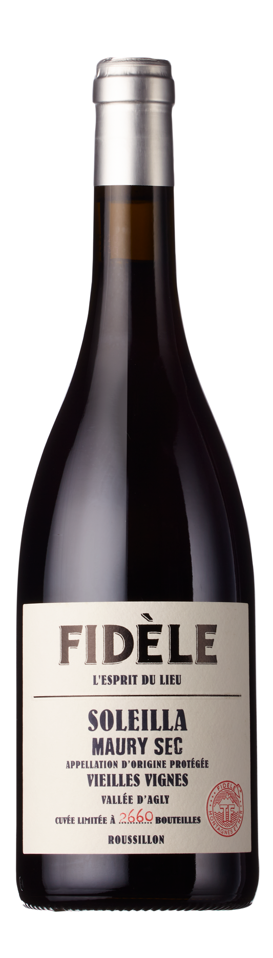 Soleilla, AOP Maury Sec Rouge, Fidèle, Terres Fidèles, Roussillon, France, 2020