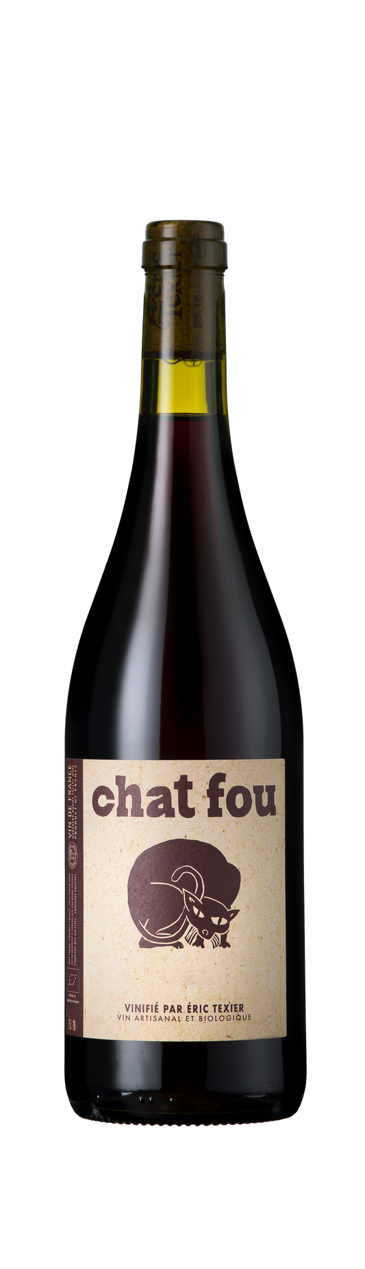 Chat Fou, Vin de France, Eric Texier, Rhône, France, 2022