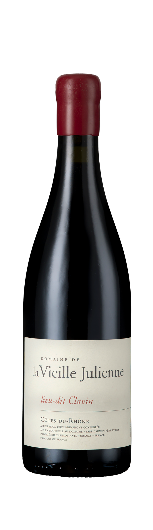 Côtes du Rhône Rouge, Lieu Dit Clavin, Domaine de la Vieille Julienne, Rhône, France, 2021