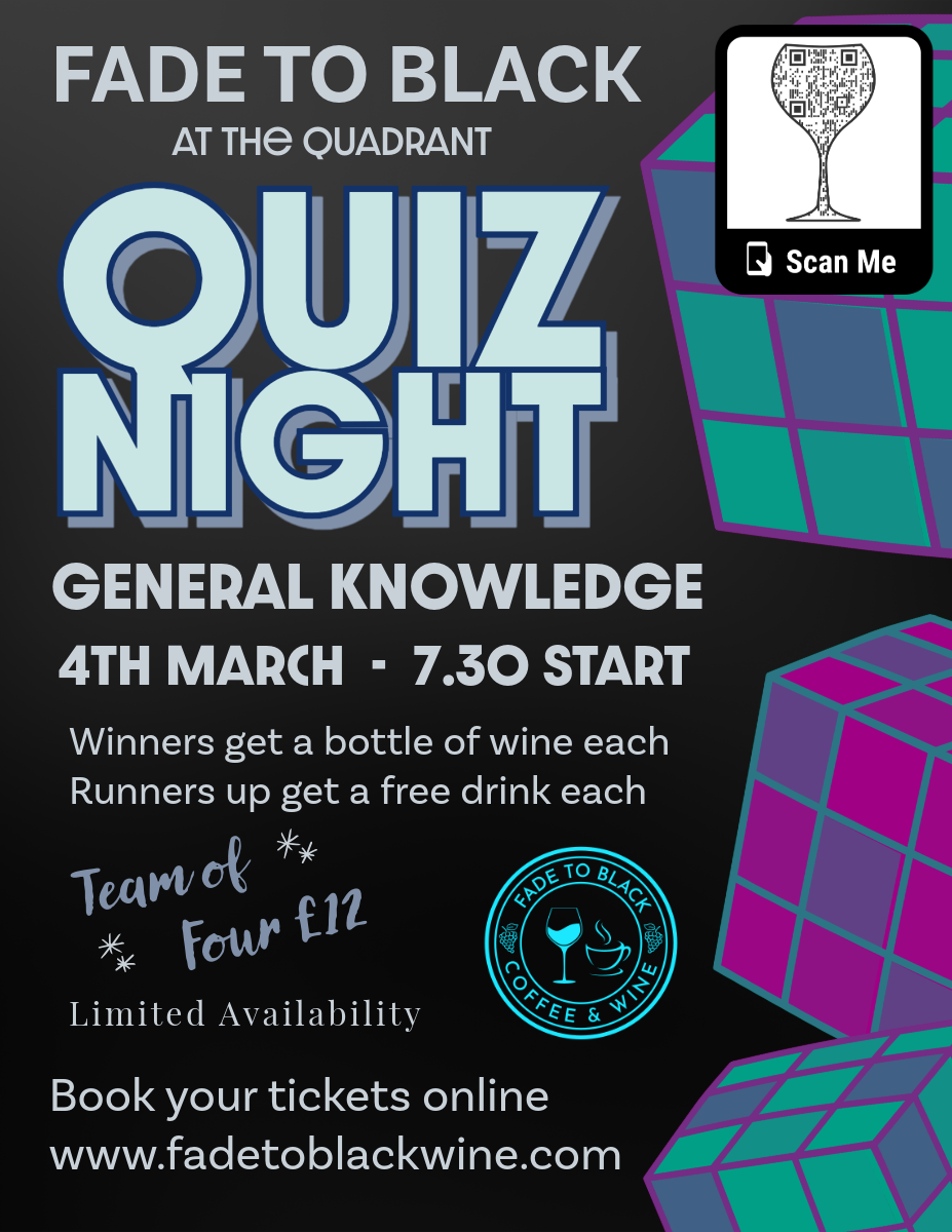 General Knowledge Quiz - Wednesday 4th March 2026 - Teams of 4
