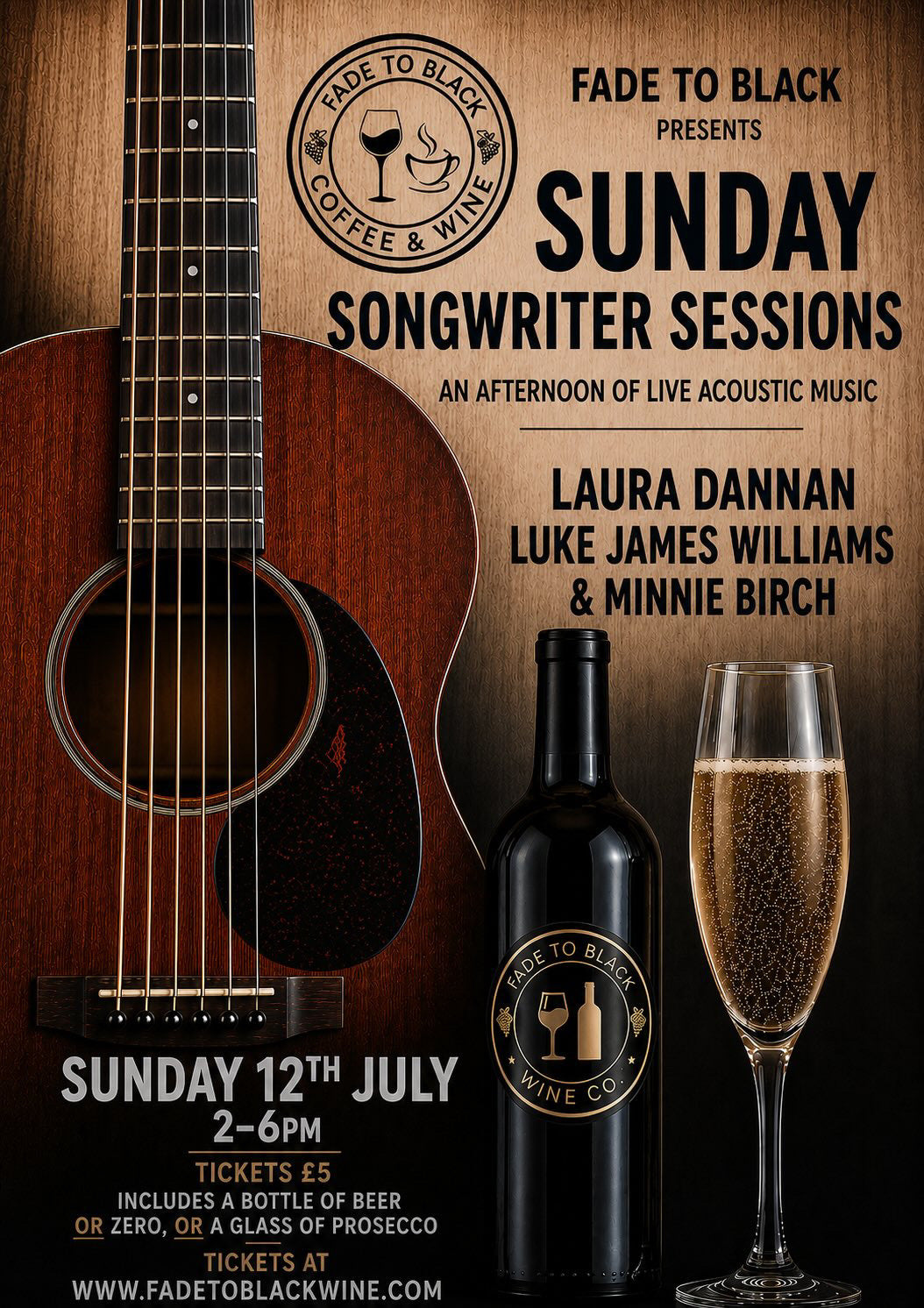 Sunday Songwriter Sessions- July 12th 2pm -6pm