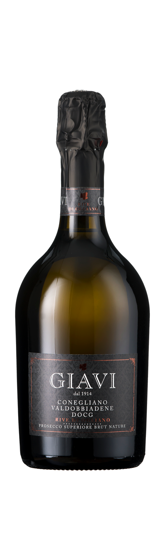 Prosecco Superiore Brut Nature, Rive Di Ogliano, Conegliano Valdobbiadene DOCG, Giavi, Veneto, Italy, 2023