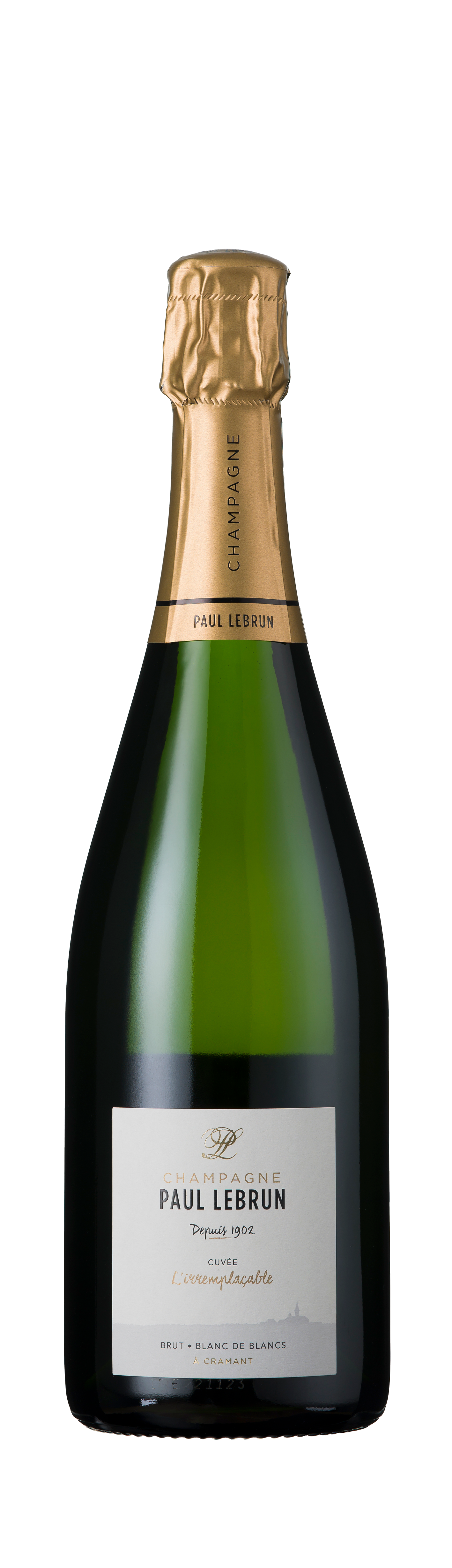 Blanc De Blancs Brut, L'Irremplaçable, Paul Lebrun, Champagne, France