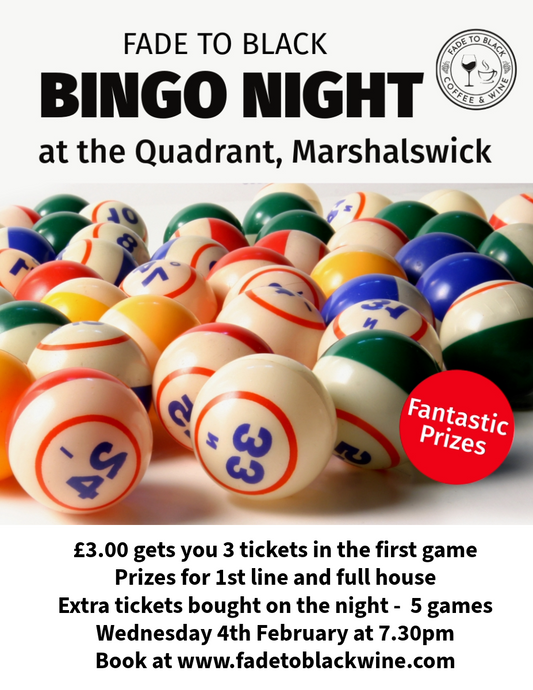 Bingo Night - Wednesday 4th February 2026 - One Person - Quadrant, Marshalswick