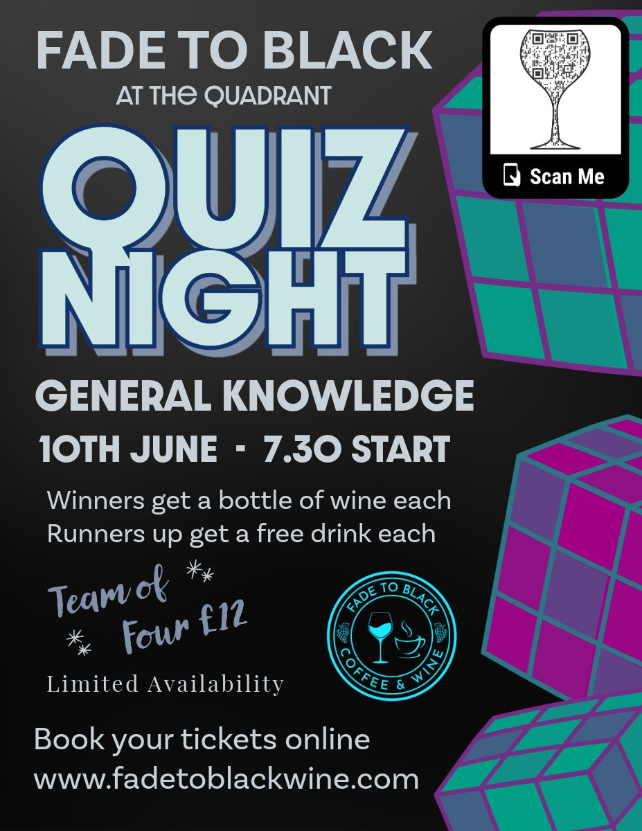 General Knowledge Quiz - Wednesday 10th June 2026 - Teams of 4